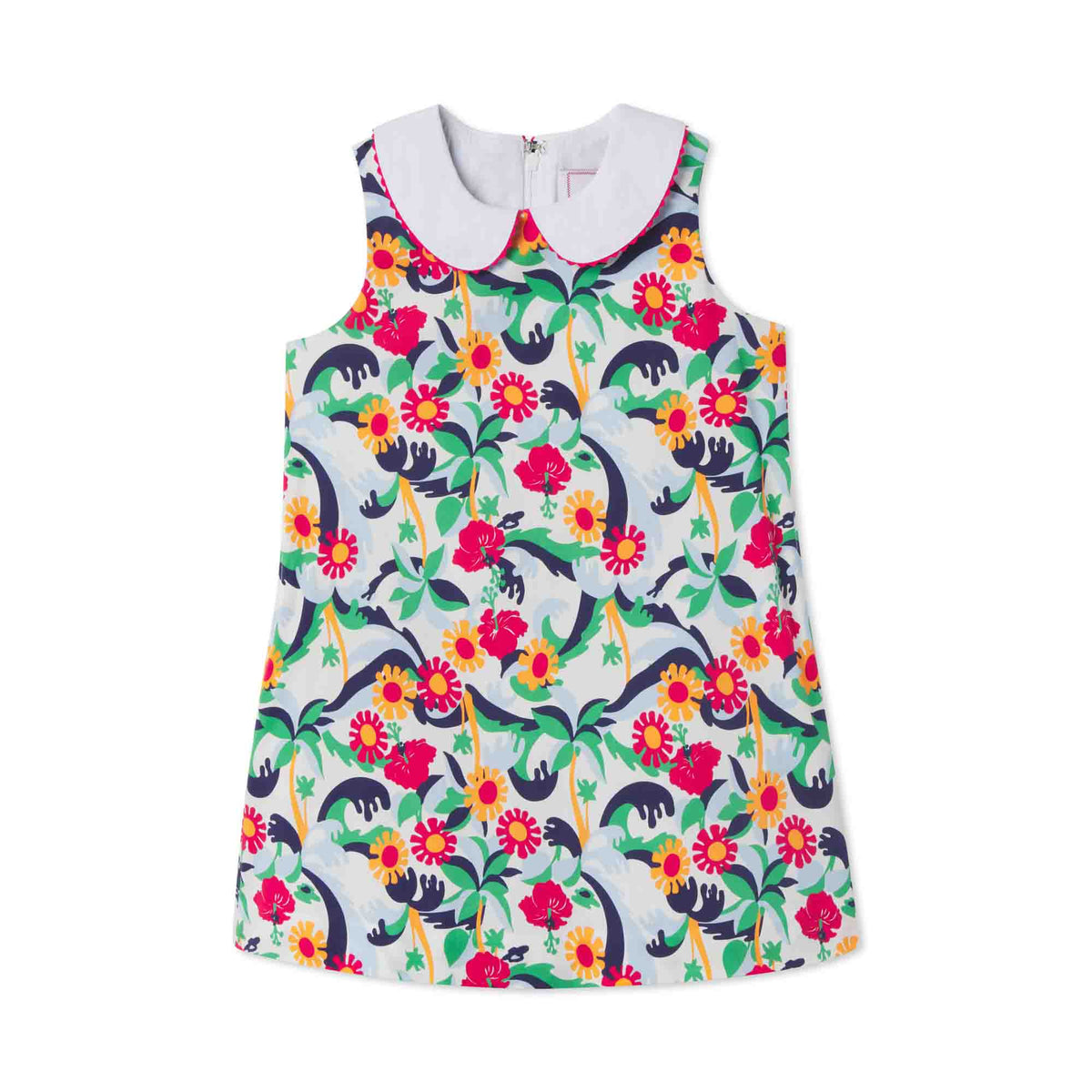Classic and Preppy Maddie Dress, Olina Print-Dresses, Jumpsuits and Rompers-Olina Print-6-9M-CPC - Classic Prep Childrenswear