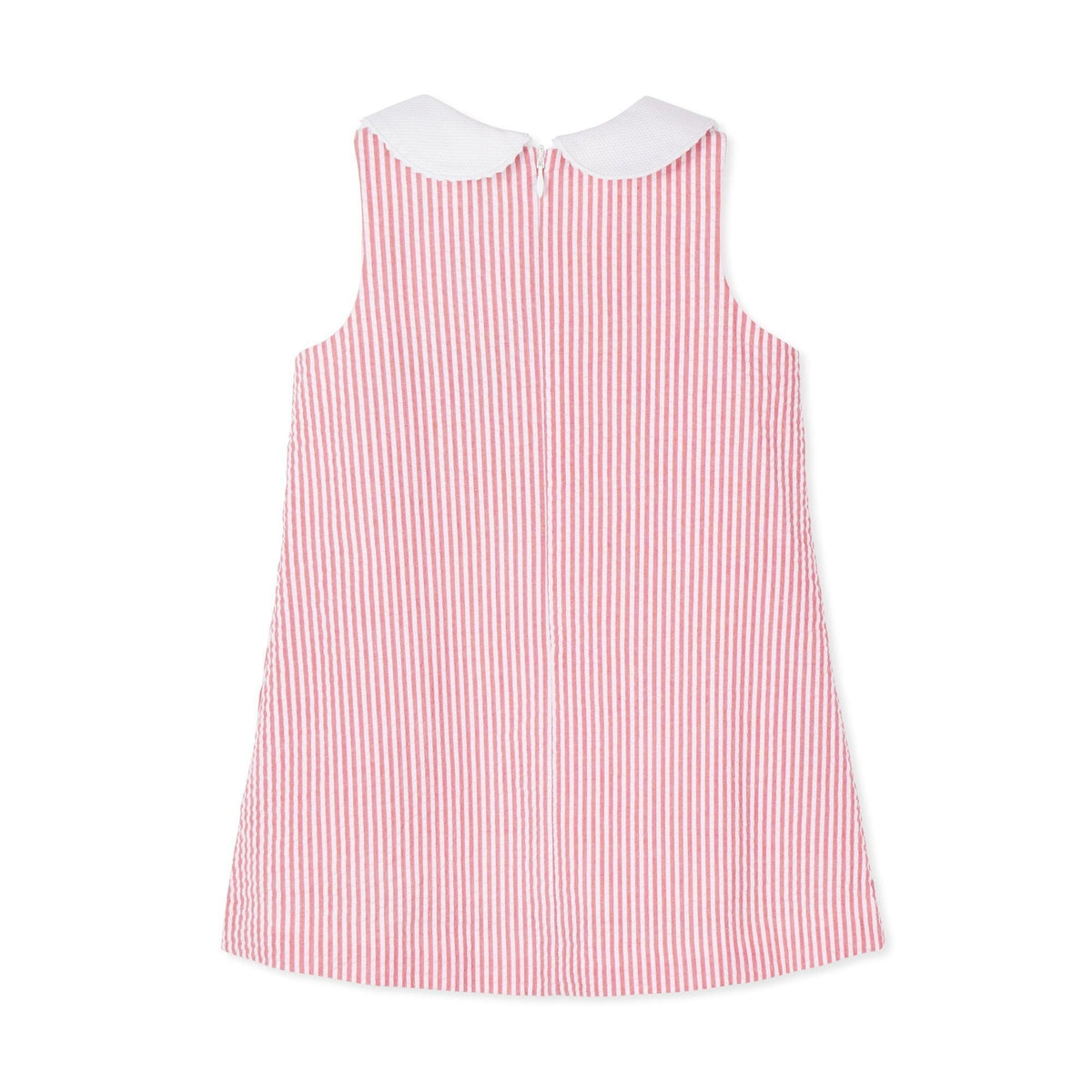 Classic and Preppy Maddie Dress, Red Seersucker - 2021-Dresses, Jumpsuits and Rompers-CPC - Classic Prep Childrenswear