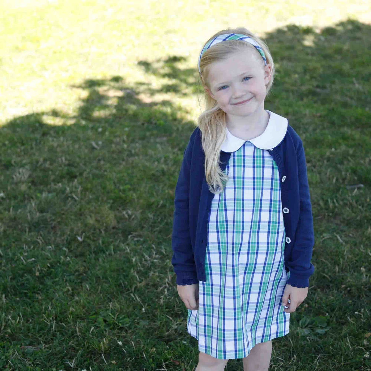 Classic and Preppy Maddie Dress, Summit Plaid-Dresses, Jumpsuits and Rompers-CPC - Classic Prep Childrenswear