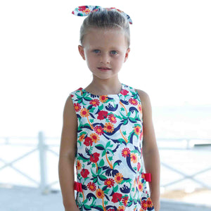 More Image, Classic and Preppy Madison Romper, Olina Print-Dresses, Jumpsuits and Rompers-CPC - Classic Prep Childrenswear