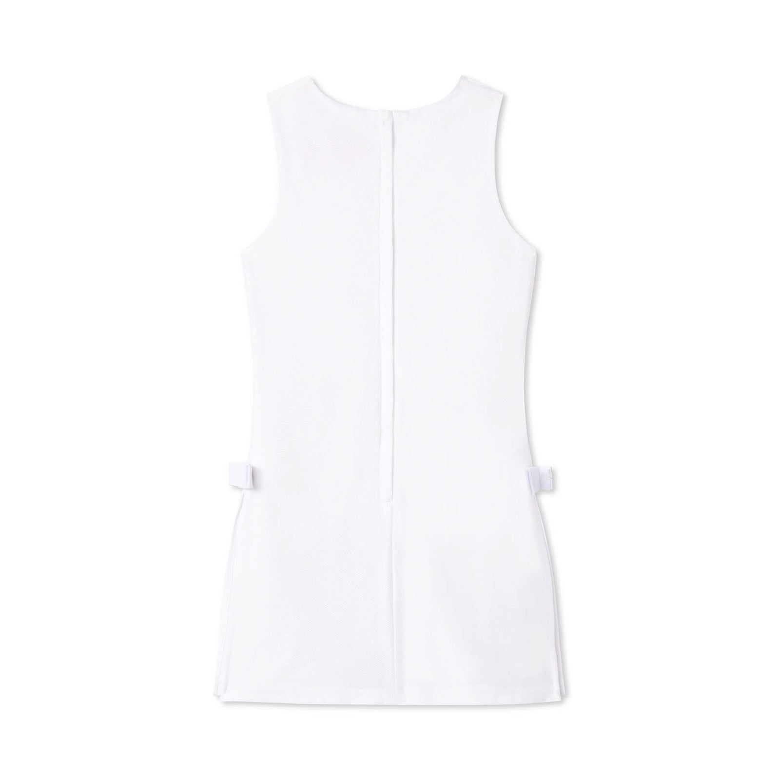 Prep Up White Sleeveless Shirt Dress