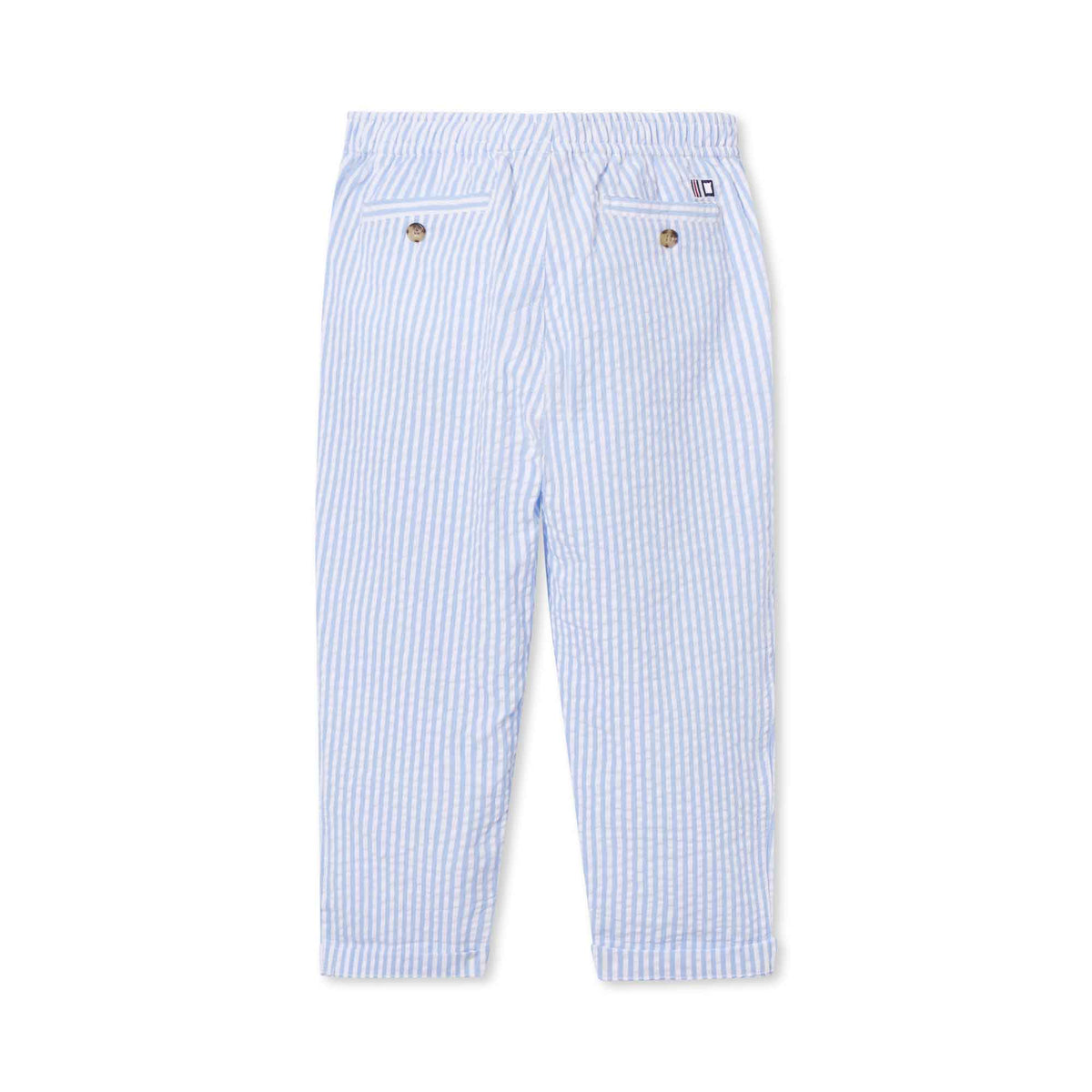 Classic and Preppy Mason Pant, Vista Blue Seersucker-Bottoms-CPC - Classic Prep Childrenswear