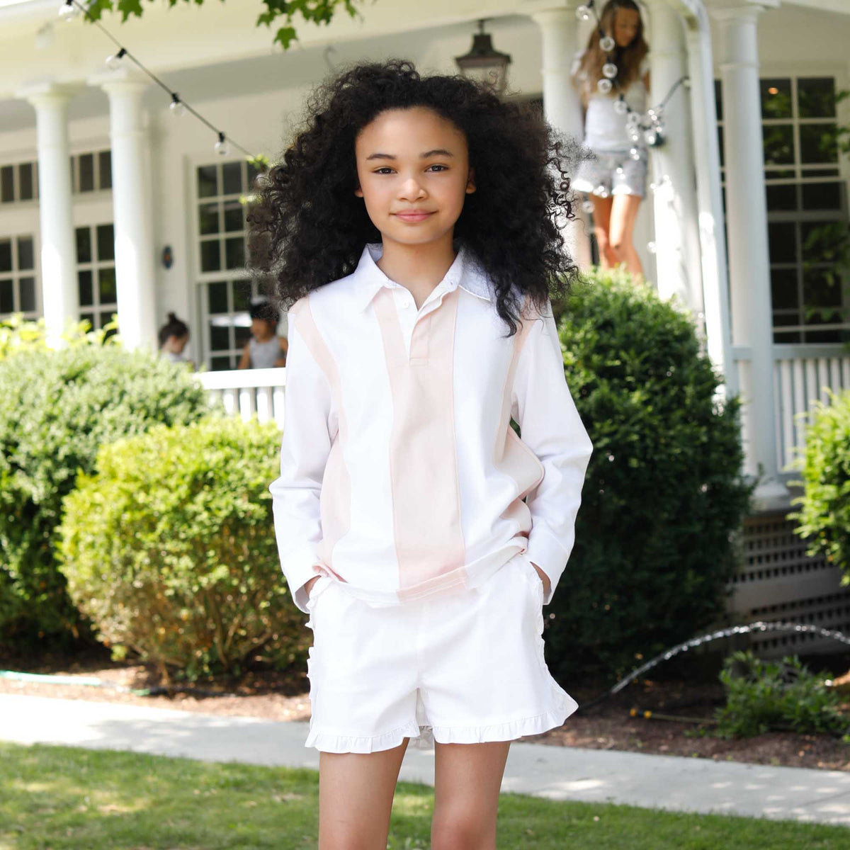 Classic and Preppy Milly Short, Bright White-Bottoms-CPC - Classic Prep Childrenswear