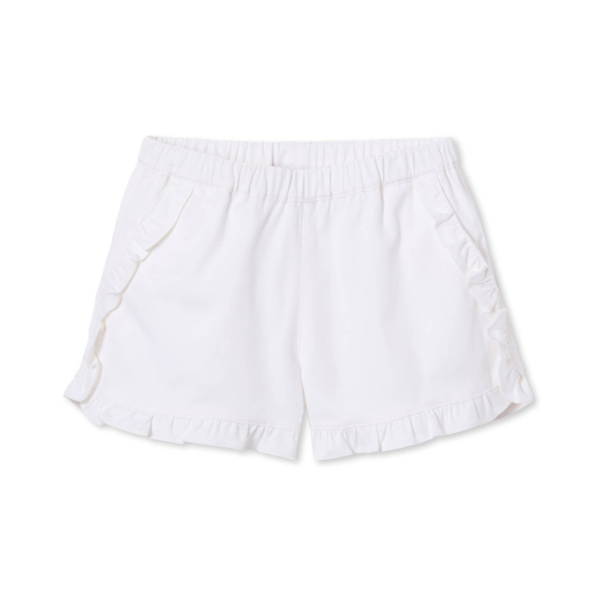 Classic and Preppy Milly Short, Bright White-Bottoms-Bright White-XS (2-3T)-CPC - Classic Prep Childrenswear