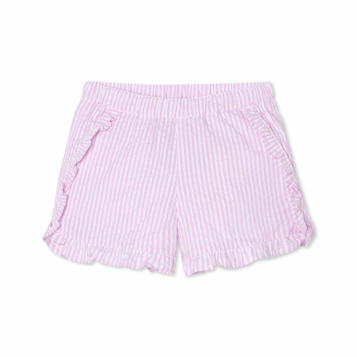 Classic and Preppy Milly Short, Lilly&#39;s Pink Seersucker-Bottoms-Lilly&#39;s Pink Seersucker-XS (2-3T)-CPC - Classic Prep Childrenswear