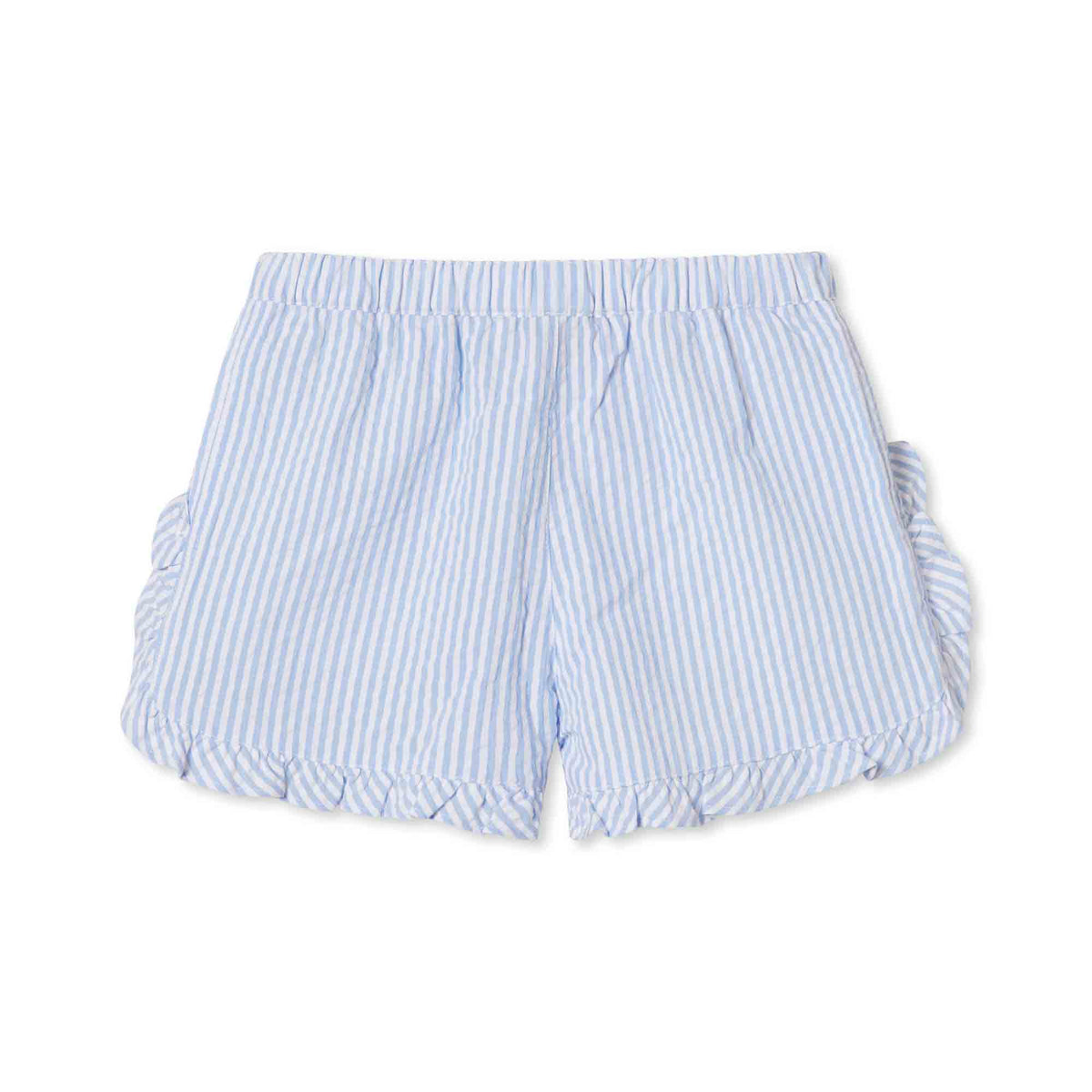 Classic and Preppy Milly Short, Vista Blue Seersucker-Bottoms-CPC - Classic Prep Childrenswear