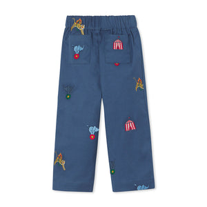 More Image, Classic and Preppy Myles Pant, Circus Embroidery-Bottoms-CPC - Classic Prep Childrenswear