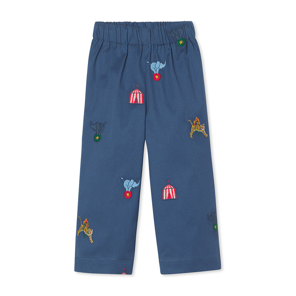 Classic and Preppy Myles Pant, Circus Embroidery-Bottoms-Circus Embroidery-18-24M-CPC - Classic Prep Childrenswear