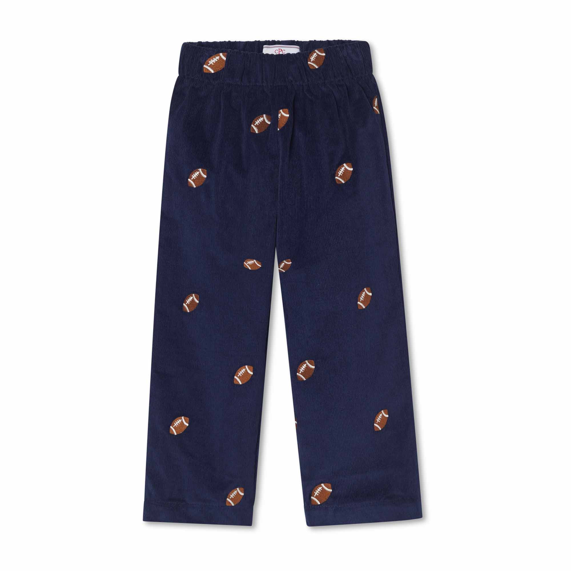 Myles Pant, Medieval Blue Cord with Footballs