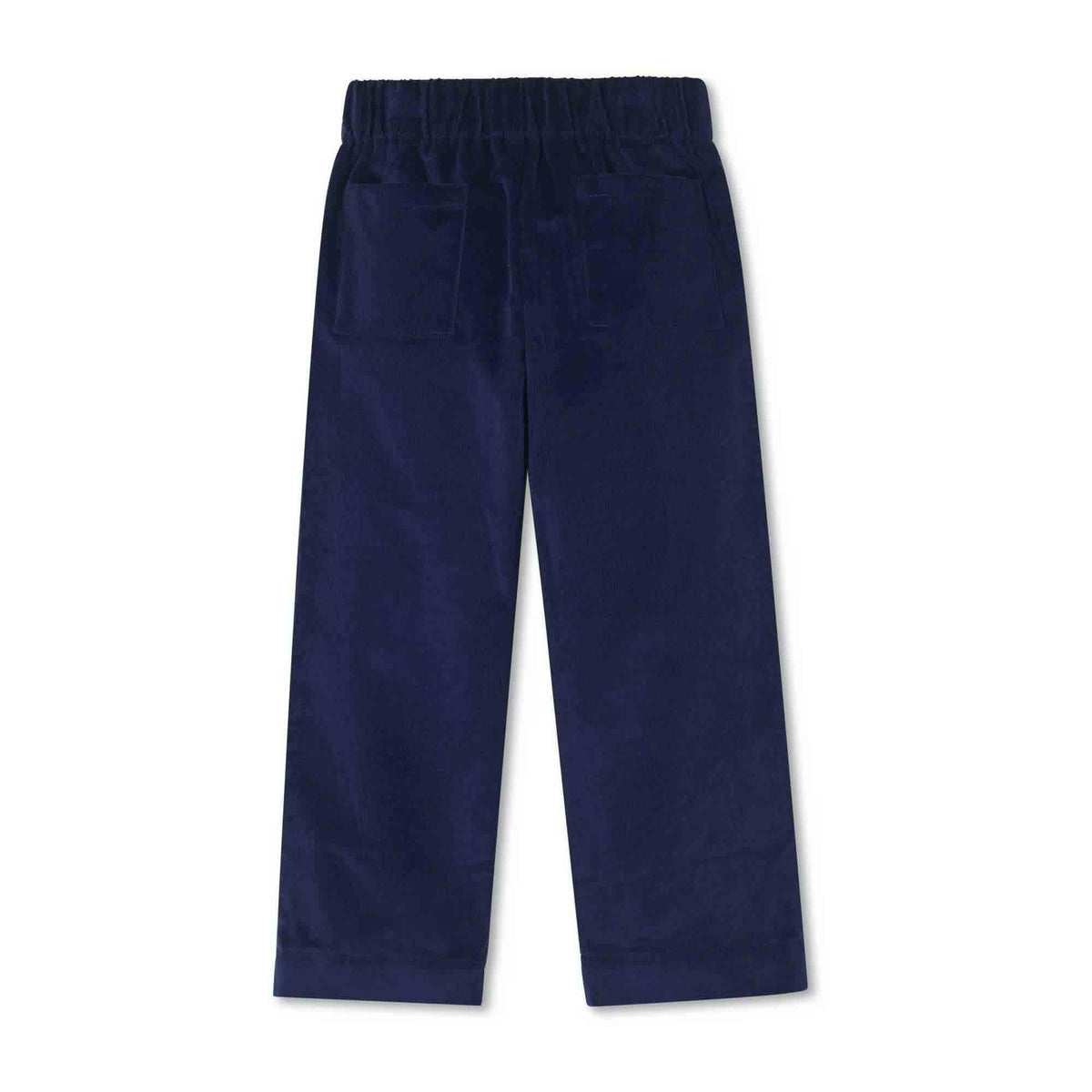Classic and Preppy Myles Stretch Cord Pant, Medieval Blue-Bottoms-CPC - Classic Prep Childrenswear
