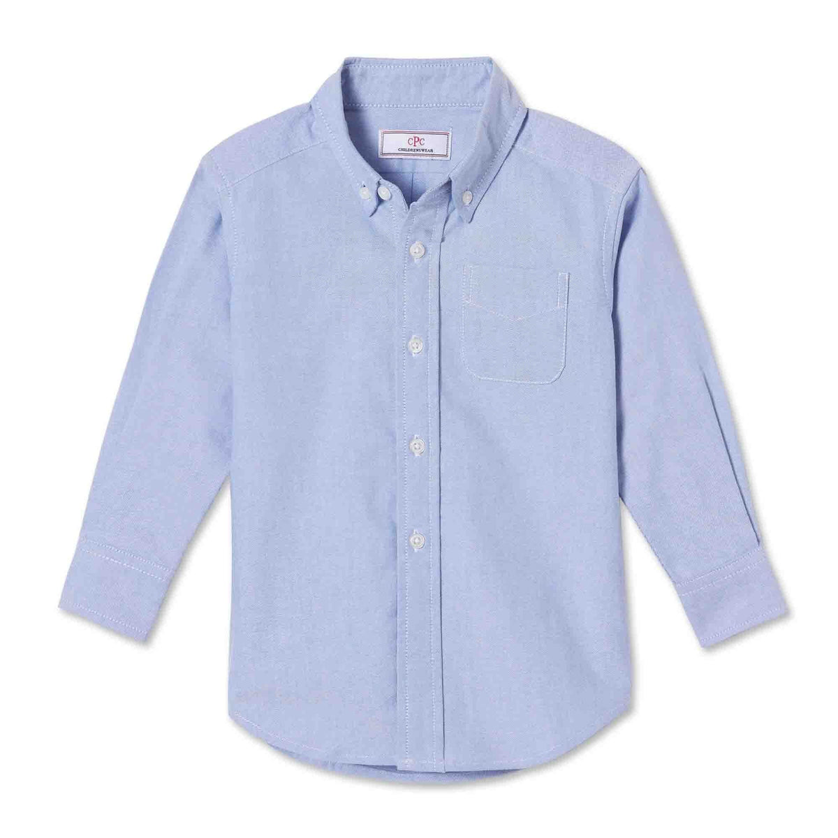 Classic and Preppy Owen Buttondown, Nantucket Breeze Oxford-Shirts and Tops-Nantucket Breeze-2T-CPC - Classic Prep Childrenswear