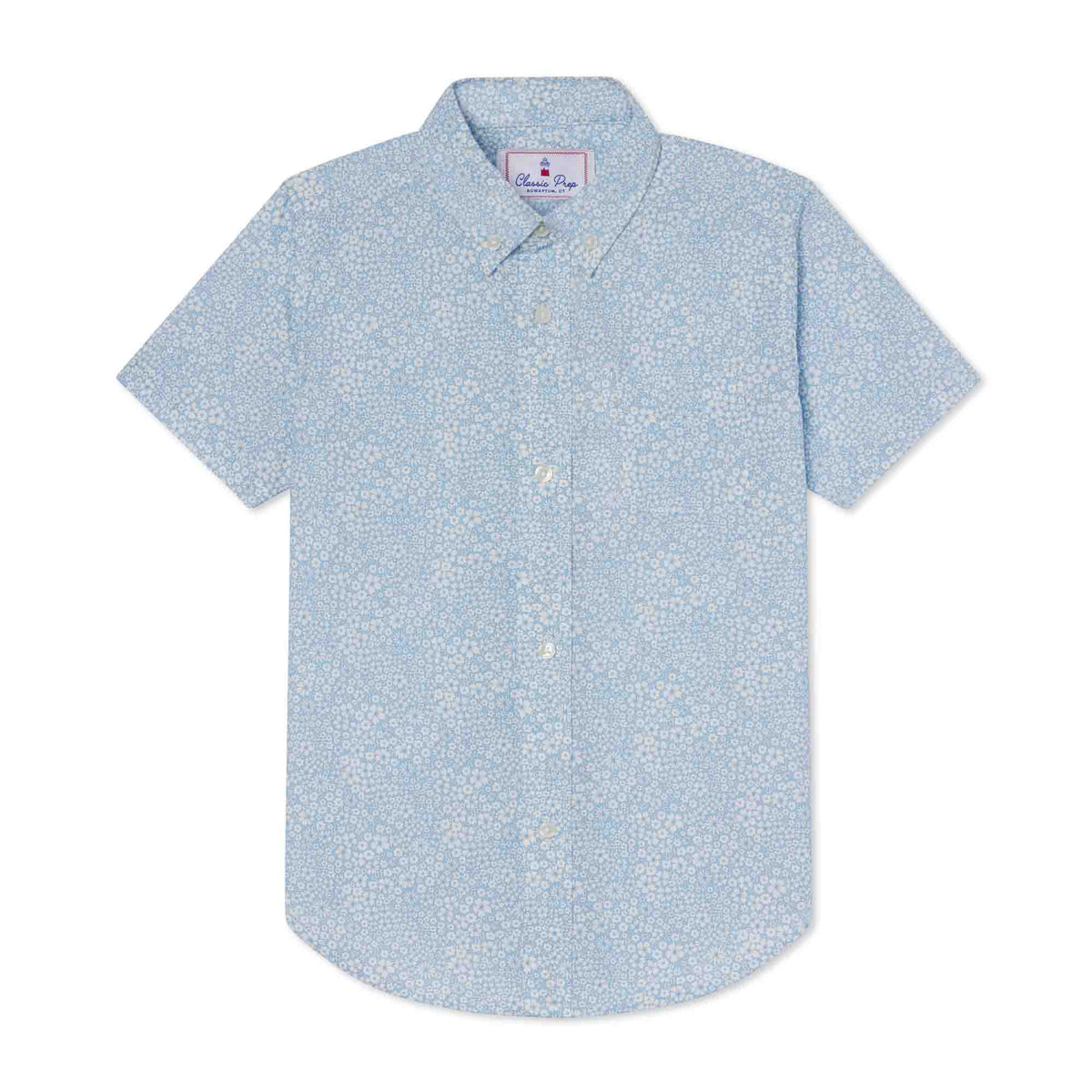 Classic and Preppy Owen Short Sleeve Buttondown, Liberty® Jacqueline&#39;s Blossom Print-Shirts and Tops-Liberty® Jacqueline&#39;s Blossom-2T-CPC - Classic Prep Childrenswear
