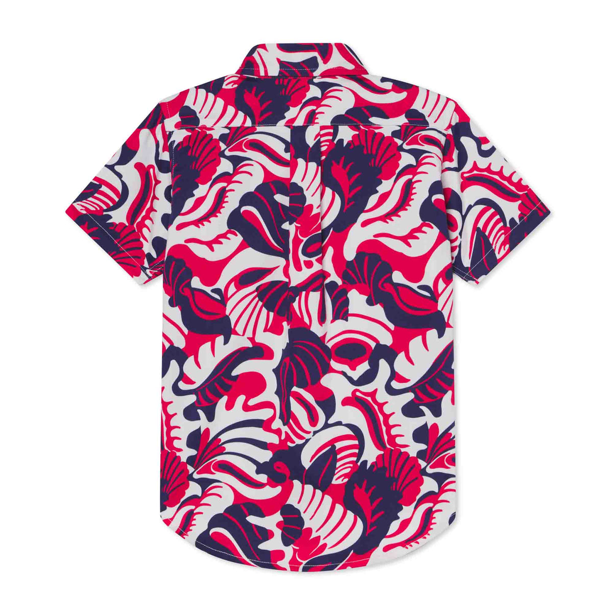 Classic and Preppy Owen Short Sleeve Buttondown, Roton Point Print-Shirts and Tops-CPC - Classic Prep Childrenswear