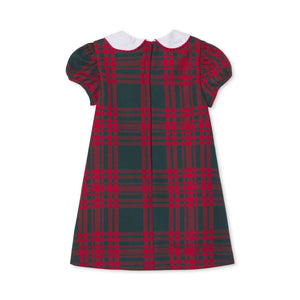 More Image, Classic and Preppy Paige Dress, Hunter Tartan-Dresses, Jumpsuits and Rompers-CPC - Classic Prep Childrenswear