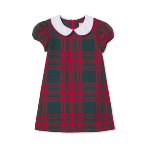 More Image, Classic and Preppy Paige Dress, Hunter Tartan-Dresses, Jumpsuits and Rompers-Hunter Tartan-6-9M-CPC - Classic Prep Childrenswear