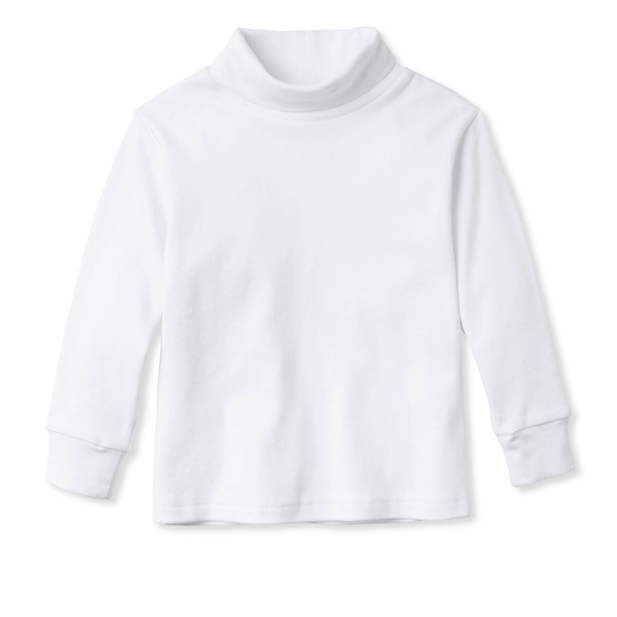 Classic and Preppy Patrick Turtleneck Solid, Bright White-Shirts and Tops-Bright White-2T-CPC - Classic Prep Childrenswear