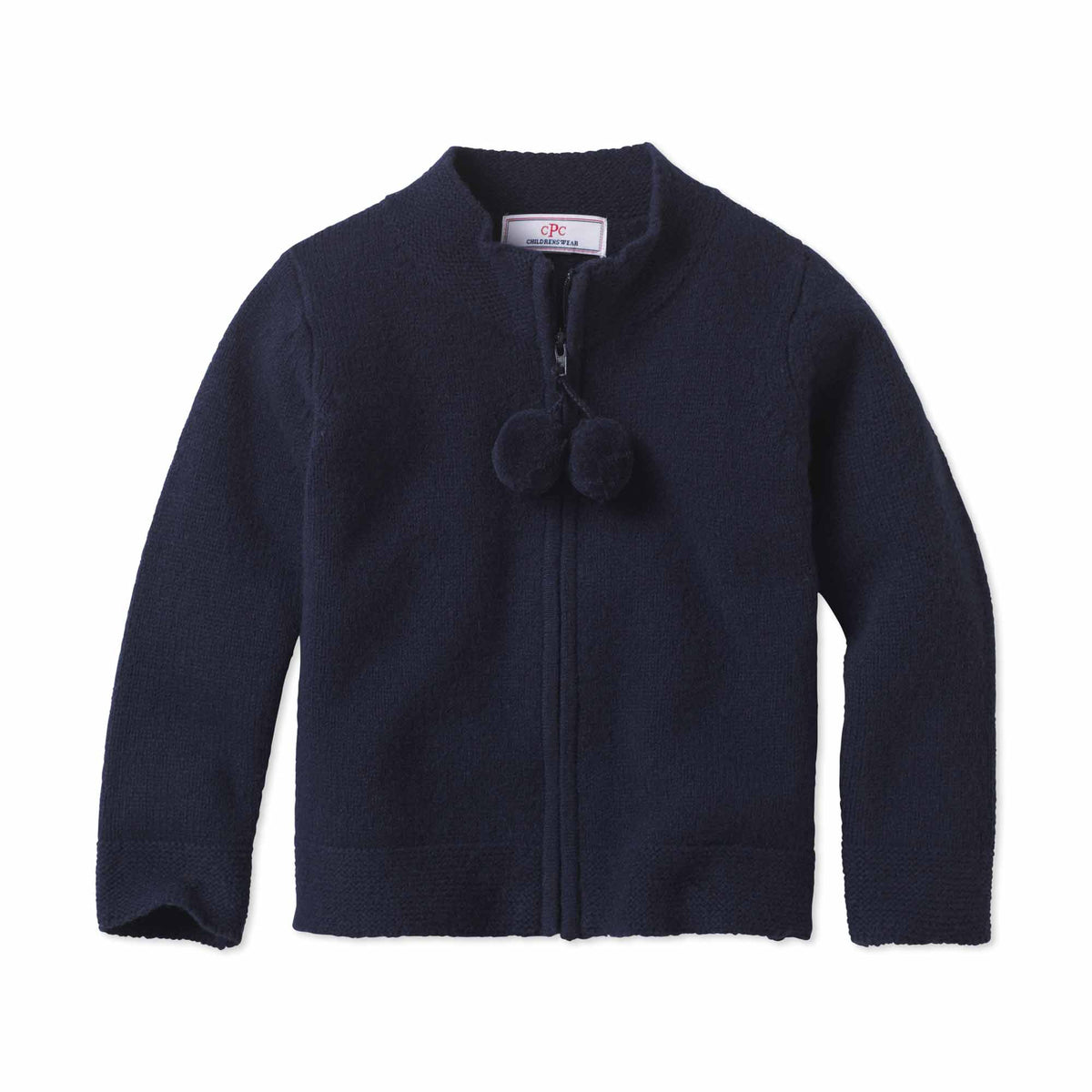 Classic and Preppy Pippa Pom Pom Sweater-Sweaters-Navy-2T-CPC - Classic Prep Childrenswear