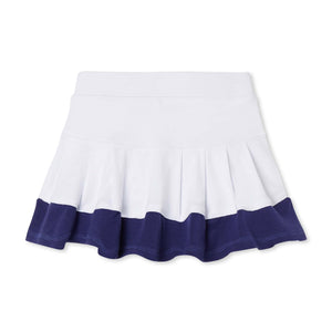 More Image, Classic and Preppy Scout Knit Skort Colorblock, Blue Ribbon-Bottoms-CPC - Classic Prep Childrenswear