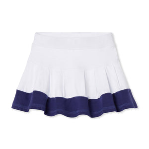 More Image, Classic and Preppy Scout Knit Skort Colorblock, Blue Ribbon-Bottoms-Blue Ribbon-2T-CPC - Classic Prep Childrenswear