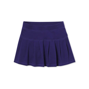 More Image, Classic and Preppy Scout Organic Knit Skort, Blue Ribbon-Bottoms-CPC - Classic Prep Childrenswear