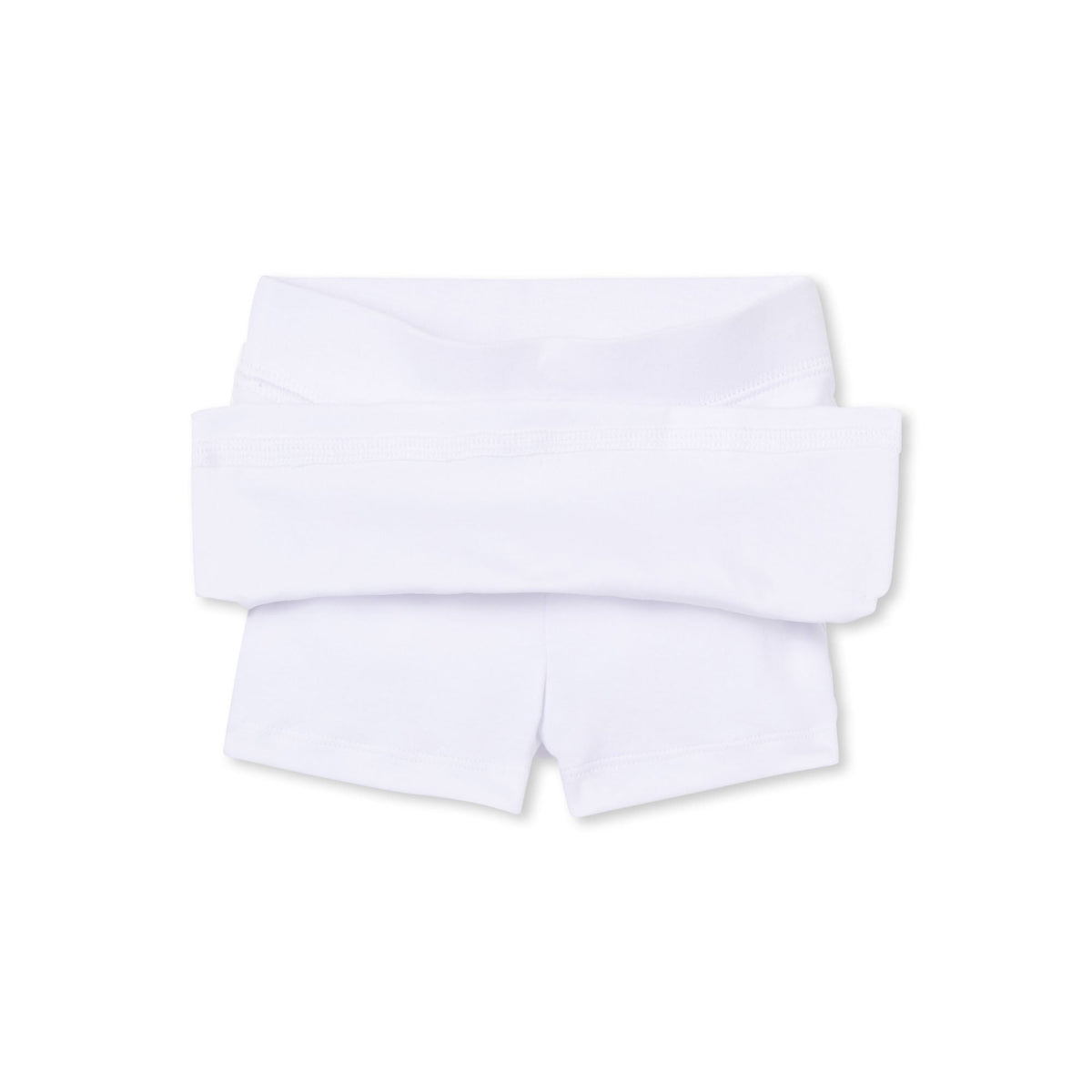 Classic and Preppy Scout Organic Knit Skort, Bright White-Bottoms-CPC - Classic Prep Childrenswear