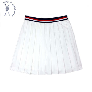 More Image, Classic and Preppy Sutton Pleated Performance Skort Pique, Bright White-Bottoms-Bright White-2T-CPC - Classic Prep Childrenswear