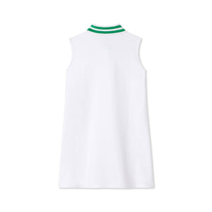 More Image, Classic and Preppy Teagan Tennis Dress, Bright White Pique-Dresses, Jumpsuits and Rompers-CPC - Classic Prep Childrenswear