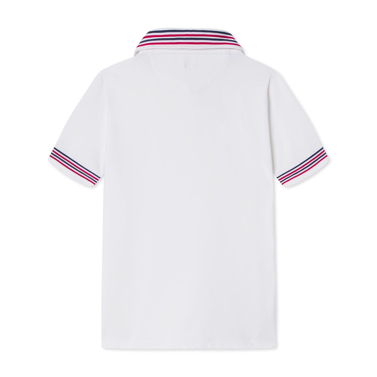 Classic and Preppy Terence Tennis Performance Americana Polo, Bright White-Shirts and Tops-CPC - Classic Prep Childrenswear
