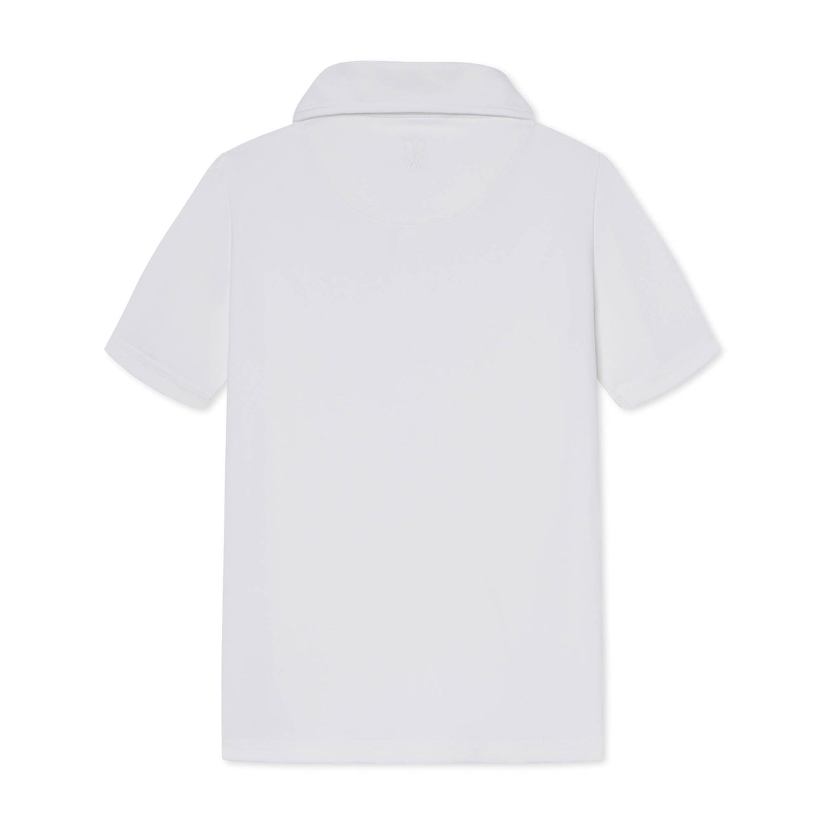 Classic and Preppy Terence Tennis Performance Chevron Polo, Bright White-Shirts and Tops-CPC - Classic Prep Childrenswear