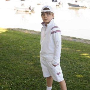 More Image, Classic and Preppy Tex Tennis Performance Americana Short, Bright White-Bottoms-CPC - Classic Prep Childrenswear