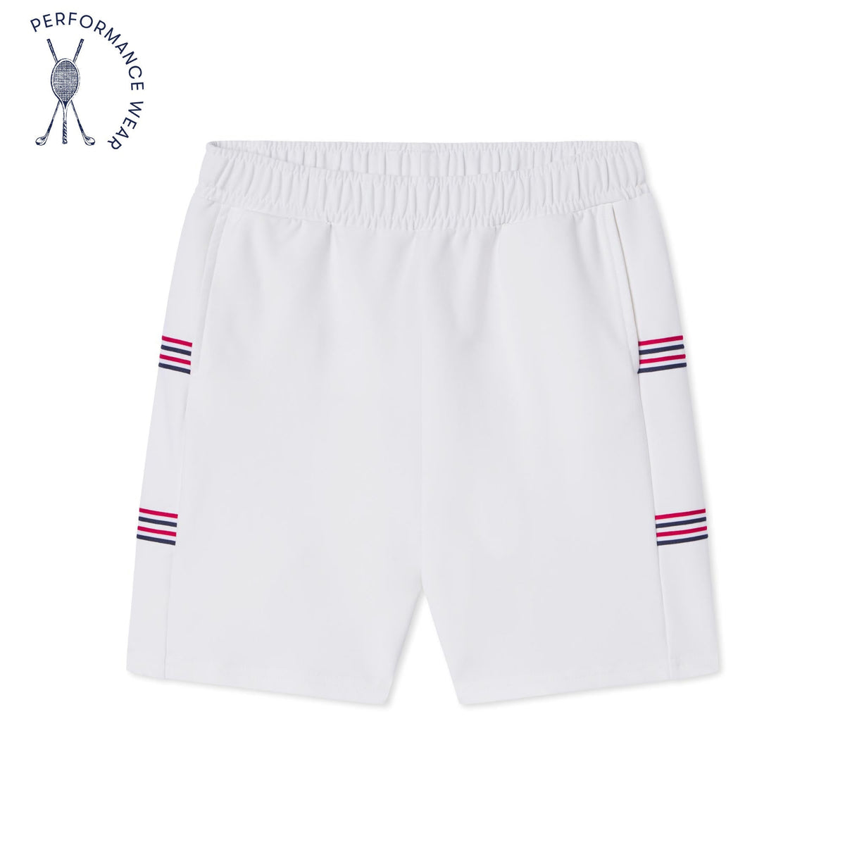 Classic and Preppy Tex Tennis Performance Americana Short, Bright White-Bottoms-Bright White-XS (2-3T)-CPC - Classic Prep Childrenswear