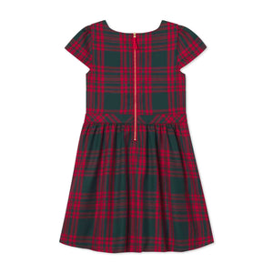 More Image, Classic and Preppy Tilly Dress, Hunter Tartan-Dresses, Jumpsuits and Rompers-CPC - Classic Prep Childrenswear