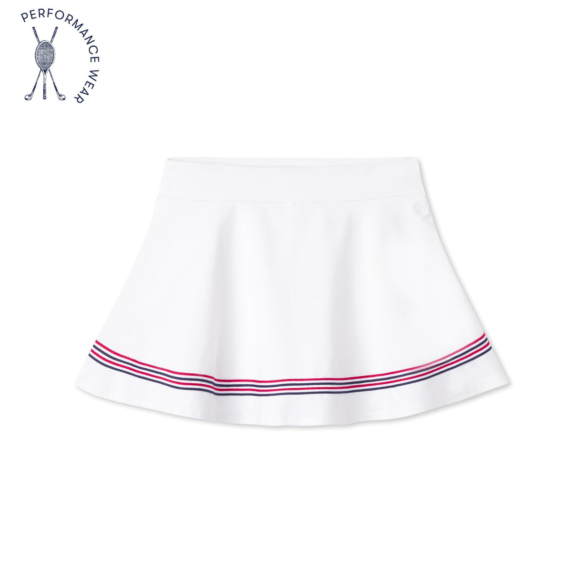 Classic and Preppy Tinsley Tennis Performance Americana Skort, Bright White-Bottoms-Bright White-2T-CPC - Classic Prep Childrenswear