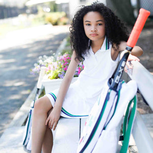 More Image, Classic and Preppy Tinsley Tennis Performance Skort, Bright White-Bottoms-CPC - Classic Prep Childrenswear