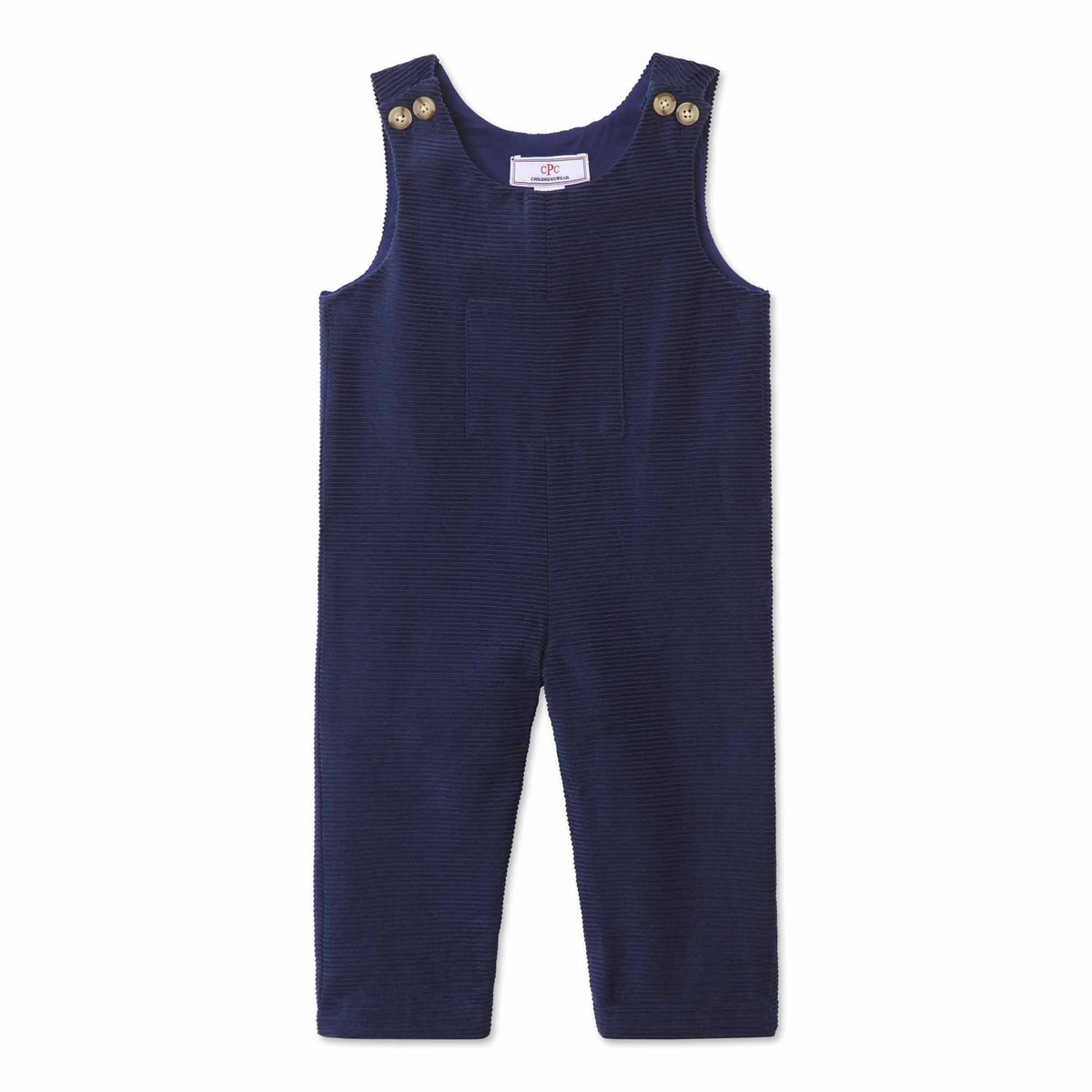 Classic and Preppy Tucker Horizontal Cord Longall, Medieval Blue - FINAL SALE-Baby Rompers-Medieval Blue-3-6M-CPC - Classic Prep Childrenswear