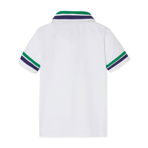 More Image, Classic and Preppy Updated Terence Tennis Performance Polo, Bright White-Shirts and Tops-CPC - Classic Prep Childrenswear