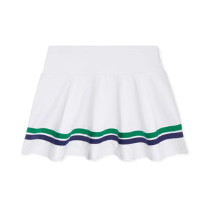 More Image, Classic and Preppy Updated Tinsley Tennis Performance Skort, Bright White-Bottoms-CPC - Classic Prep Childrenswear