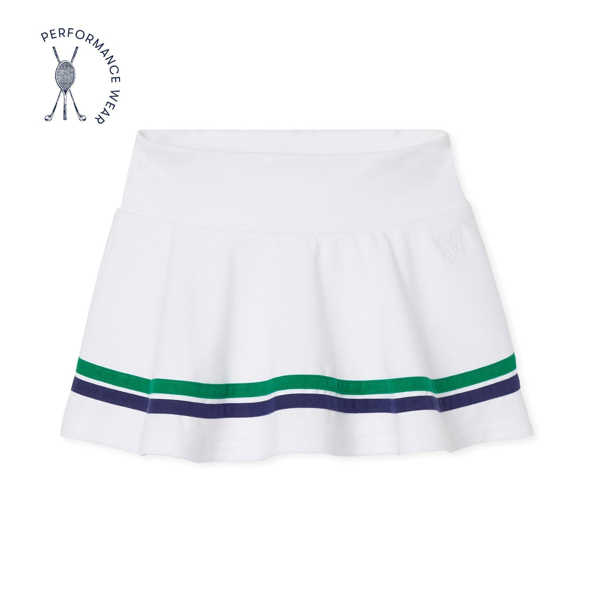 Classic and Preppy Updated Tinsley Tennis Performance Skort, Bright White-Bottoms-Bright White-2T-CPC - Classic Prep Childrenswear