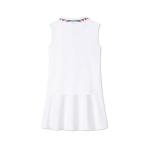 More Image, Classic and Preppy Vivian Tennis Performance Americana Dress, Bright White-Dresses, Jumpsuits and Rompers-CPC - Classic Prep Childrenswear