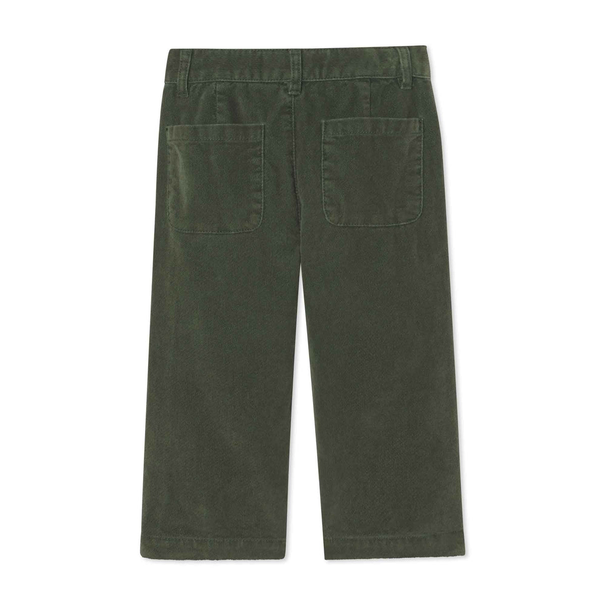 Classic and Preppy Washed Cord Bryn Pant, Rifle Green-Bottoms-CPC - Classic Prep Childrenswear