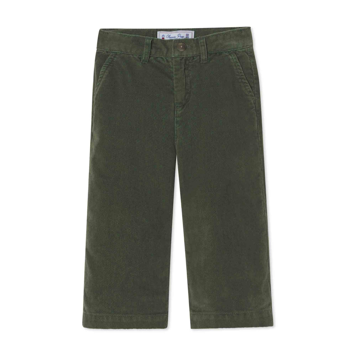 Classic and Preppy Washed Cord Bryn Pant, Rifle Green-Bottoms-Rifle Green-2T-CPC - Classic Prep Childrenswear