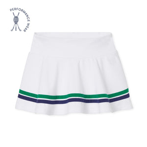 More Image, Classic and Preppy Women's Tinsley Tennis Performance Skort, Bright White-Bottoms-Bright White-Womens XS (0-2)-CPC - Classic Prep Childrenswear