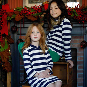 More Image, Classic and Preppy Wren Ottoman Pullover, Tahoe Stripe-Shirts and Tops-CPC - Classic Prep Childrenswear